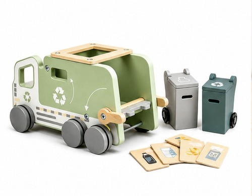 Holz lkw müllwagen - holz,