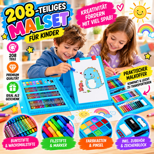 208 teiliges malset für - 208-teiliges,