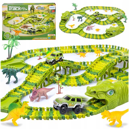 Dinosaurier autorennbahn 240 - dinosaurier,