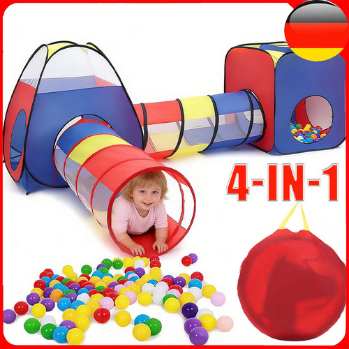 Spielzelt mit tunnel - mit,